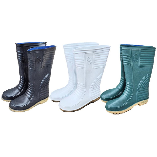 【日日新】6008男雨鞋 (綠/白/黑，共三色)，可加購竹炭鞋墊! 適用任何濕滑工作環境~歡迎大宗購買~!!