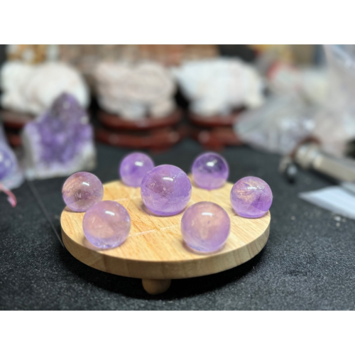 天然紫水晶七星陣