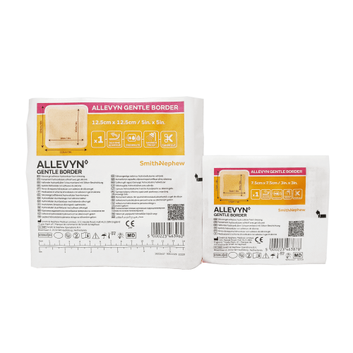 史耐輝 ALLEVYN 矽膠愛力膚敷料 單片裝 (滅菌) 兩種尺寸 ( 7.5x7.5 、 12.5x12.5 )