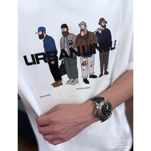 『新品上市』重磅URB鬍鬚特工短T(NOF2404N8030)-白