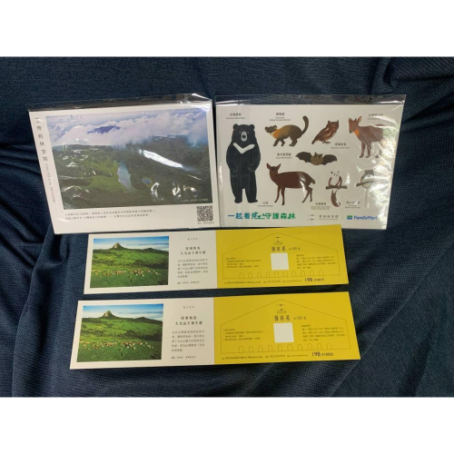 齊柏林空間 CHI PO-LIN MUSEUM 保育系門票+明信片+保育貼紙 2張一組