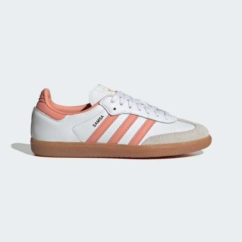 「代購批發」?adidas Originals SAMBA OG 粉橘色/粉橘白/焦糖底 女款鞋 運動休閒鞋