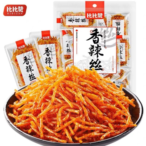 ?萊恩購物?比比贊 香辣絲 素肉 M筋 休閒 國民美食 即食 小包裝 麻辣 條 懷舊 網紅辣片 棒 小面 比比赞