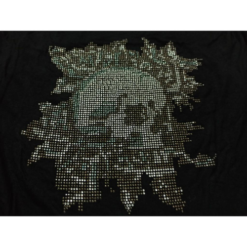【美國Levi s專賣】賠售ED HARDY 華麗水鑽 深V領 骷髏玫瑰巨鑽 黑色絲質 無袖洋裝 長裙 夜店款 L號現貨