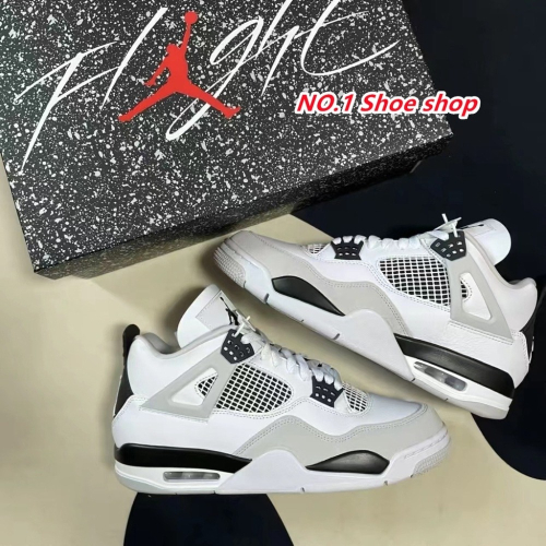 Air Jordan 4 Retro Military Black 灰白黑 水泥白 籃球鞋 DH6927-111