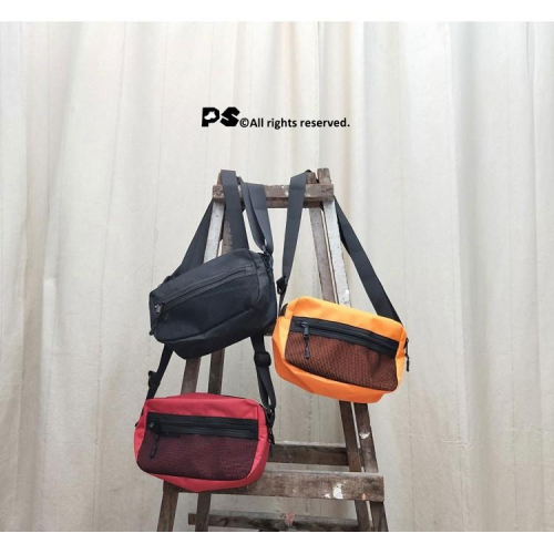 P-SELECT POUCH BAG 小肩包 胖胖包 多夾層 腰包 三色 多功能 大容量 P+F【PS中壢】
