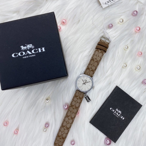 美國代購??台灣現貨 Coach 小錶徑 皮錶帶 手錶