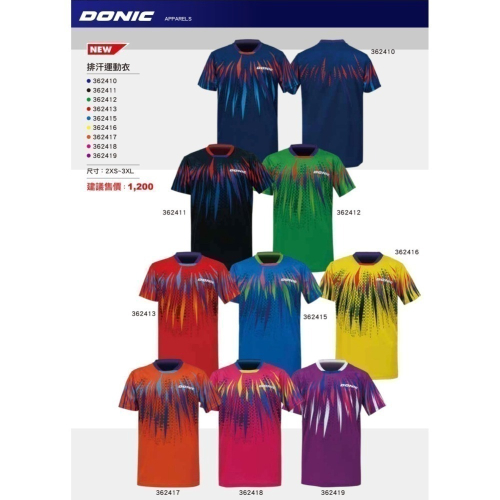 ??乒冠體育?? DONIC 桌球服 36241-