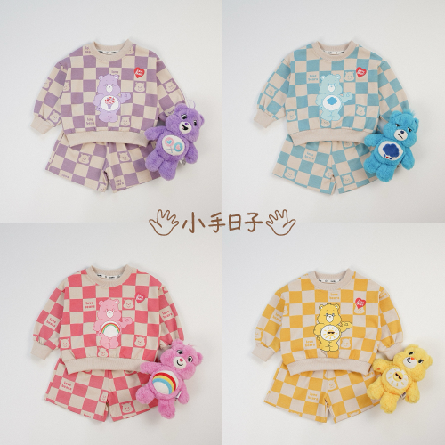 韓版彩虹熊秋季套裝