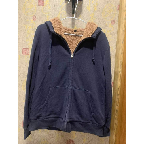 【二手】Uniqlo 長袖刷毛連帽外套