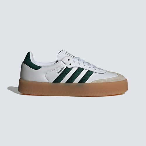 ?adidas SAMBAE W白綠色/白色/草綠色/焦糖底/厚底ID0440 女款鞋 運動休閒鞋
