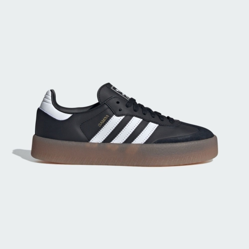 ?adidas SAMBAE W黑白色/黑色/白色/咖啡底/厚底JI1350 女款鞋 運動休閒鞋