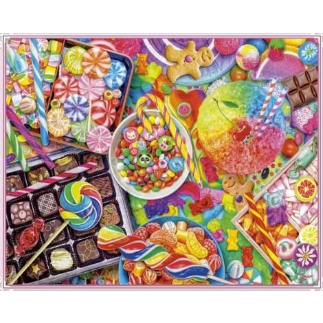[臺灣現貨含運]十字繡材料包71*55cm 中格三股 糖果世界 自己繡 DIY 滿綉 滿繡