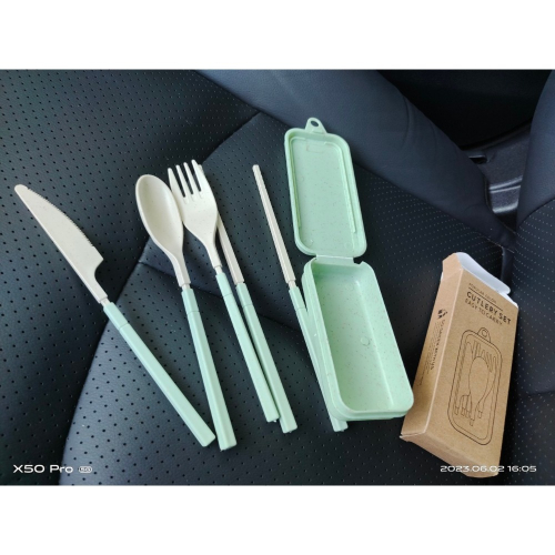 小麥環保餐具1組