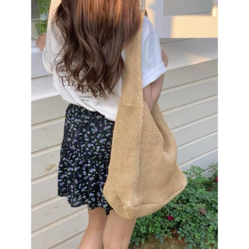 ? 【?? Tanned】|韓國 夏曰必備麻料側背包?正韓空運 海灘包 夏日包 音樂祭包 大港開唱穿搭包