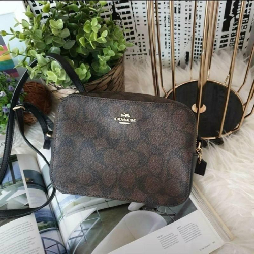 【 COACH 老花樣式相機包 】三色 現貨