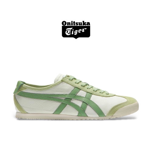 ?Onitsuka Tiger 鬼塚虎MEXICO66系列平底運動鞋｜嫩葉綠｜薄荷綠｜米白底綠色線條｜通風綠｜銅綠｜白
