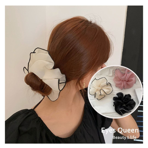 [Eyes Queen]現貨 簡約大肥腸髮圈 日系扎髮 大肥腸髮圈 髮圈 綁髮 髮飾 大髮圈 造型髮圈 大肥腸