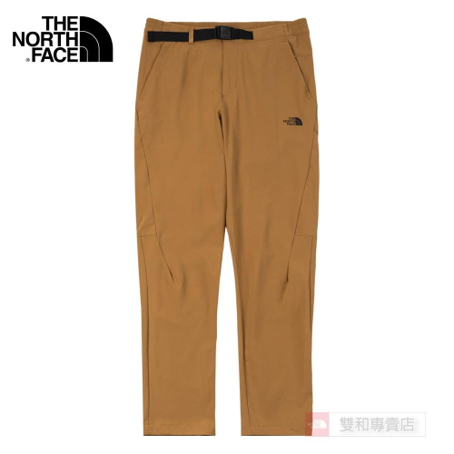 -特價出清!滿3000免運-[雙和專賣店]The North Face 男 防潑水彈性快乾長褲/7WCV/褐色