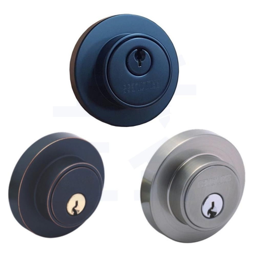 【FAULTLESS 加安】門鎖 輔助鎖 黑色 銀色 古紅銅 鎖閂長度60mm 門厚30-42mm 一般鑰匙