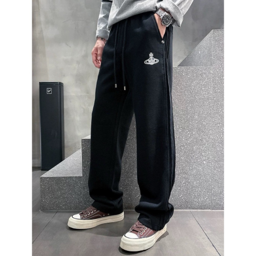 Vivienne Westwood 長褲 運動休閒褲 土星刺繡縮口褲 logo織帶休閒褲衛褲運動褲長褲 男女款 非常百