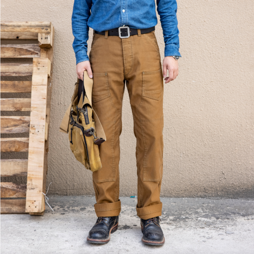 本季必買 復刻 Freewheelers Derrickman 14oz 魚骨紋 9口袋工裝褲 高腰寬鬆直筒 重機褲