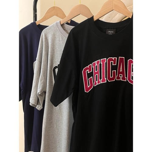 CHICAGO刺繡 短T