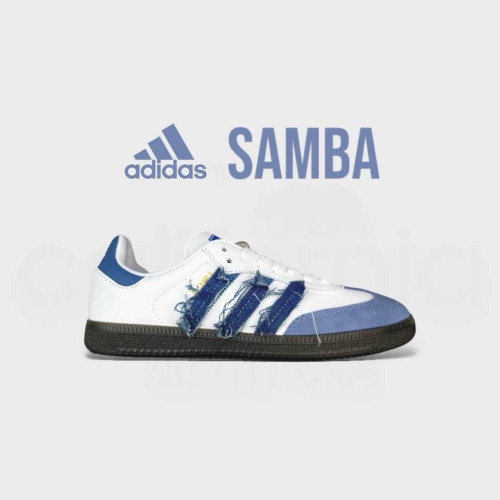 ?adidas Originals SAMBA OG Denim 牛仔單寧織布/藍白配色 男女通用鞋款