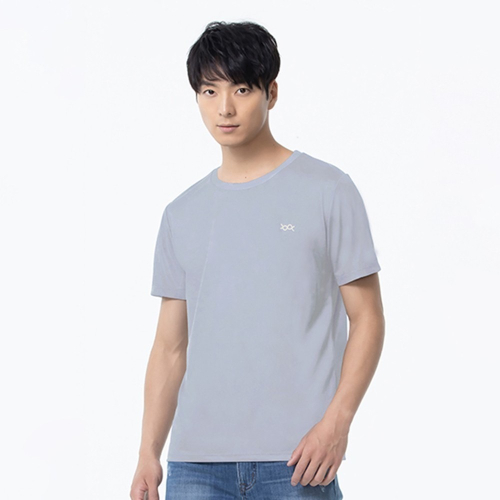 【WIWI】素面防曬排汗短版涼感衣(白銀灰 男M-3XL)