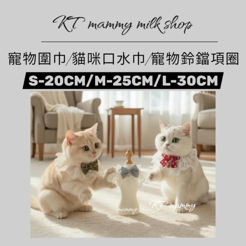 KT媽咪寵物配件用品團購-現貨,寵物飾品,貓咪脖圍,蝴蝶結鈴鐺項圈,超萌蕾絲脖圍,狗狗口水巾,小型犬圍巾公主風貓咪圍兜