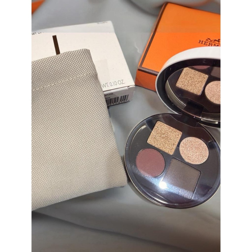 ✨【Hermès 愛馬仕｜四色眼影盤 06 Ombres Mordorées｜全新正品】短效期