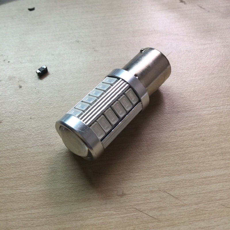 1156型單芯LED藍光爆閃燈。高亮度小燈警示燈-12V