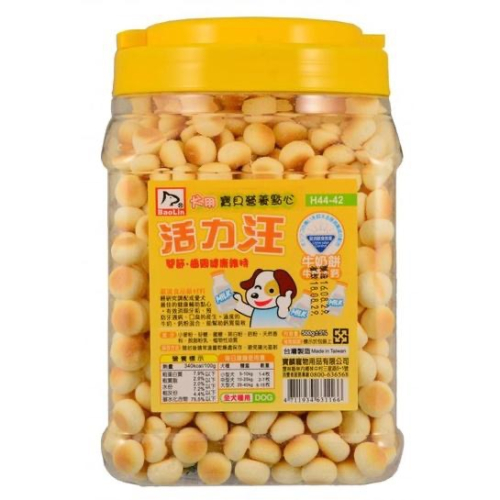 ~Petroyal~犬用健康點心(台灣製)-活力汪牛奶餅+鈣-500G/桶~$139 小饅頭