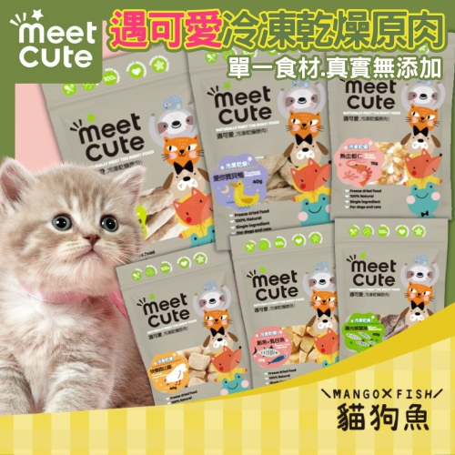 Meet Cute 遇可愛 原肉 凍乾 貓零食 寵物零食 冷凍乾燥 真實原肉 貓凍乾