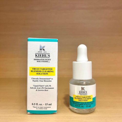 栗子美妝?｜Kiehl＇s 契爾氏 2%水楊酸痘痘精華露 15ml 痘痘貼推薦 液態痘痘瑕疵貼 全新正貨