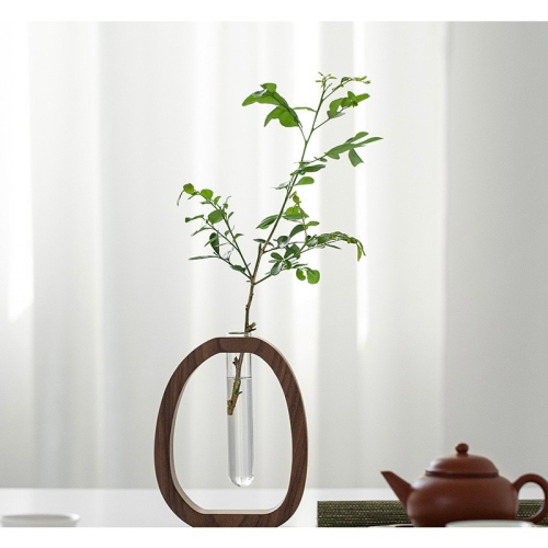 濳傢 ◖現貨◖實木胡桃花器 花盆 插花容器