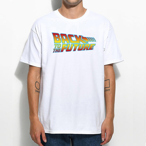Back to the Future Logo 短袖T恤 2色 回到未來 美國經典科幻喜劇電影80年代