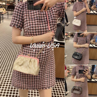 vivian美國代購✨正品 coach 女士吻鎖扣女生包包 kisslock 側背包 單肩包 c2875 女生斜背包