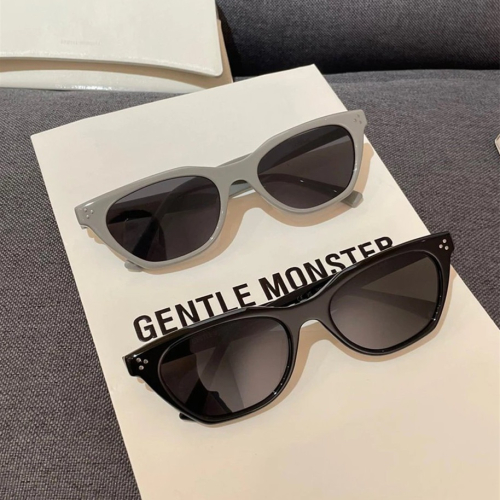 GENTLE MONSTER韩国墨镜cookie王嘉尔男女同款墨镜貓眼太阳镜开车镜防紫外线小框墨镜炫酷时尚潮流休闲眼鏡