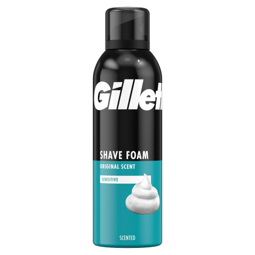 【Gillette 吉列】刮鬍泡-敏感型經典香(200ml)【8678】