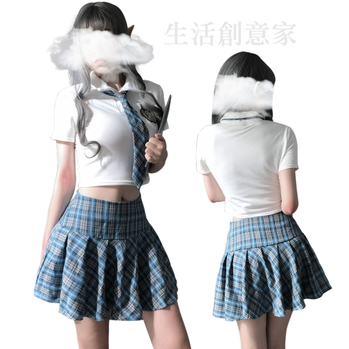 【實體店面現貨】清純可愛學生裝 學生制服 水手服 性感 甜美 制服誘惑 格子裙 制服 角色扮演 B272