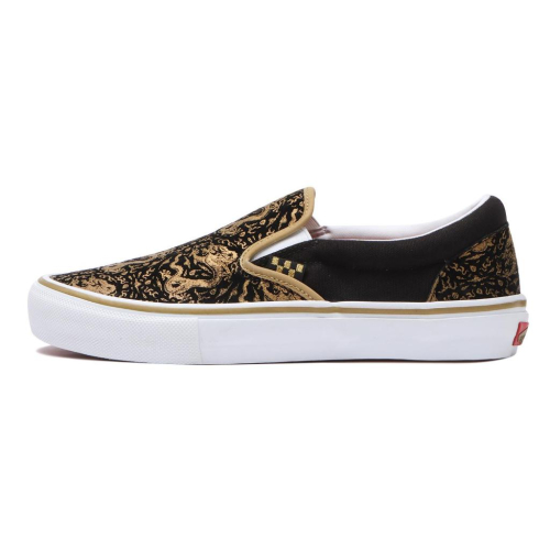 [unclev1966] 代購 Vans Skate Slip-on 黃金 虎紋 刺繡 農曆年 滑板鞋 男女款