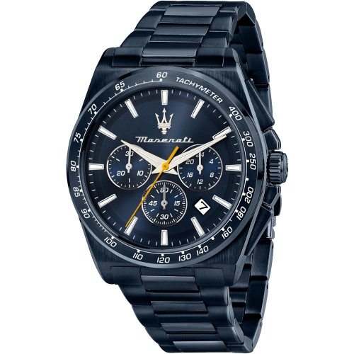 MASERATI 瑪莎拉蒂 Velocità系列 三眼計時手錶 套錶 週年慶送禮推薦-43mm R8873652001附