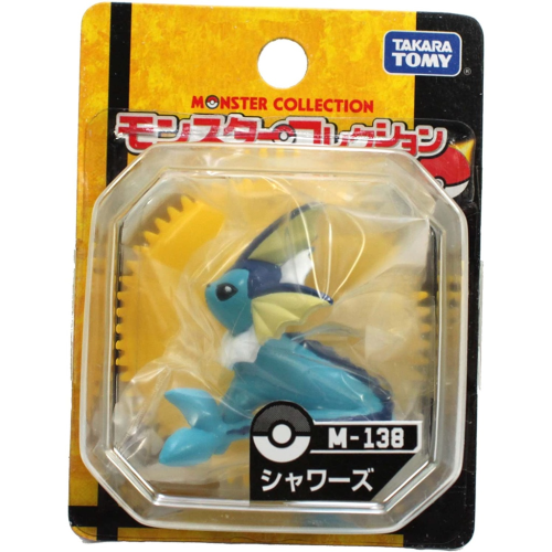 神奇寶貝 精靈寶可夢 pokemon M-138 水伊布 水精靈 正版 早期 吊卡 公仔 TAKARA TOMY