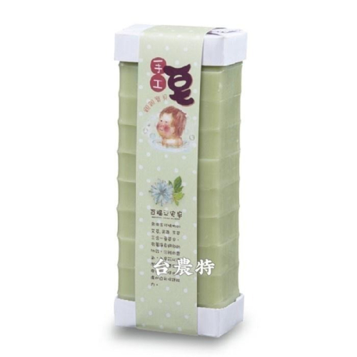 [台灣農特-富強森]昆娜Queena百福平安皂(約1Kg內切十塊)*1條~有效期至2030/5月