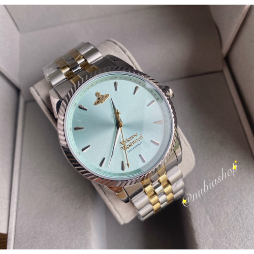 Vivienne Westwood 薇薇安 西太后 冰藍面 鋼帶 女錶 VV240LGRSG