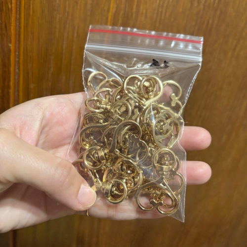 愛心金色掛勾 鑰匙圈1個