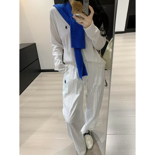 RL polo 三件套 套裝 長袖T 衛衣 休閒褲 運動長褲 套裝 上衣 清爽有氣質❤️ 刺繡小馬鬆弛感套裝 三件套（配
