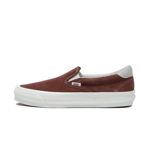 [unclev1966] 代購 Vans Vault Slip-On 59 Lx 麂皮 咖啡 紅棗色 23SS 懶人鞋