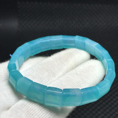 超美冰透天然天河石手排手鍊幸運石信心石百搭靚麗天然稀少高冰透亞馬遜石水晶珠寶玉石寶石首飾飾品專櫃精品實物更美10mm